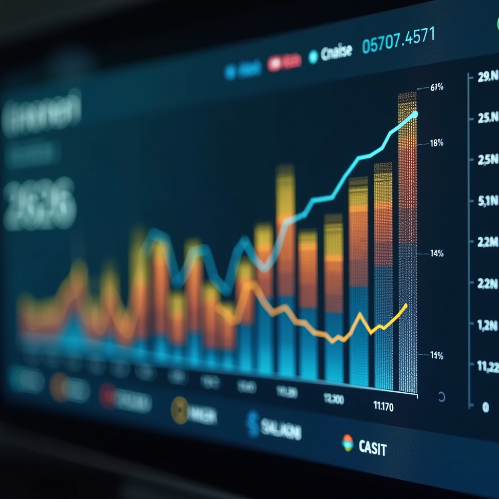 Графік зміцнення української гривні у січні 2026 року з відображенням динаміки курсу до долара США та євро, показники іноземних інвестицій та стабілізації економічних індикаторів на фоні сучасного фінансового дашборду